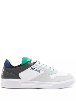 Just Cavalli кроссовки со вставками и логотипом, белый