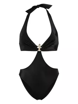 Just Cavalli купальник с эффектом металлик, черный