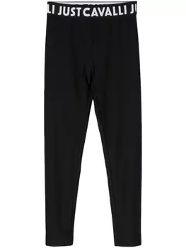 Just Cavalli легинсы с логотипом, черный