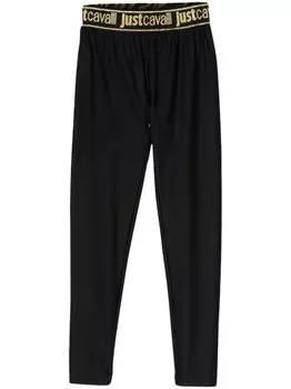 Just Cavalli легинсы с логотипом, черный