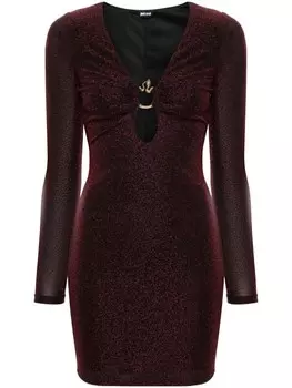 Just Cavalli мини-платье со змеиными деталями, черный