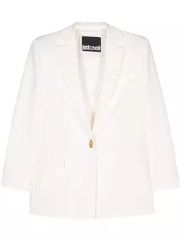 Just Cavalli однобортный пиджак, нейтральный цвет