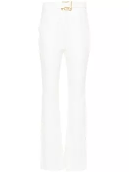 Just Cavalli прямые брюки с пряжкой, белый