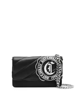 Just Cavalli стеганая сумка через плечо из искусственной кожи с логотипом, черный