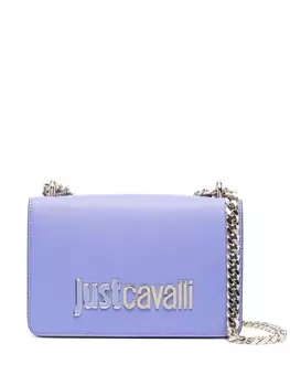 Just Cavalli сумка через плечо с логотипом, фиолетовый