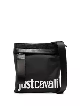Just Cavalli сумка-мессенджер с тисненым логотипом, черный