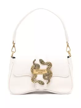 Just Cavalli сумка на плечо с пряжкой-логотипом, нейтральный цвет