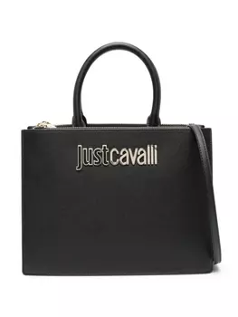 Just Cavalli сумка-тоут из искусственной кожи с логотипом, черный