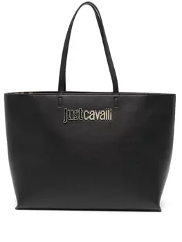 Just Cavalli сумка-тоут с логотипом, черный