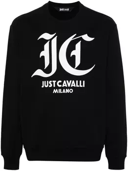 Just Cavalli толстовка с логотипом, черный