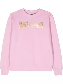 Just Cavalli толстовка с логотипом, розовый