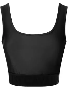 Just Cavalli укороченный топ без рукавов, черный