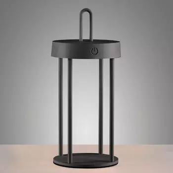 Just Light LED настольная лампа на аккумуляторе Anselm чёрного цвета 1,5Вт 60лм IP44 284мм, черный