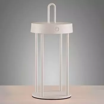 Just Light LED настольная лампа на батарейках Anselm белая 1,5Вт 70лм IP44 284мм, белый