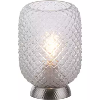 JUST LIGHT Настольная лампа «REISHI», 1 лампочка, лампочка E27 | без лампочек, цвет stahl