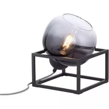 JUST LIGHT Настольная лампа «ZEA», 1 лампочка, лампочка E27 | без лампочек, черный