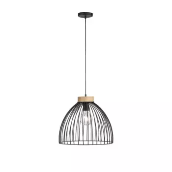 JUST LIGHT подвесной светильник "LAMI", 1 лампочка, лампа E27 | без лампы, эксклюзив E27 4 см, черный