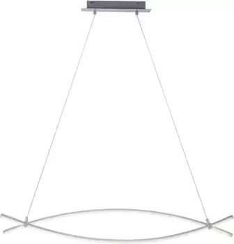 JUST LIGHT подвесной светильник "MAJA", 2 лампочки, источник света Светодиодная панель | Постоянно встроенный светодиод, подвесной светильник, подвесной светильник Высота: 120 см, цвет silberfarben