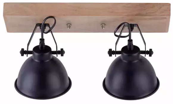 JUST LIGHT Потолочный светильник "SAMIA", 2 лампочки, лампа E14 | без лампочек, потолочный светильник Высота: 22 см, черный