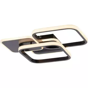 JUST LIGHT Потолочный светильник «SEVENT», 1 лампочка, источник света Светодиодная панель | Светодиод прочно интегрирован, светодиод, черный