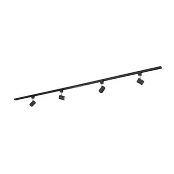 JUST LIGHT Потолочный светильник «TARIK», 4 пламени, лампа GU10 | Сменный светодиод, светодиод, черный