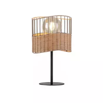 JUST LIGHT прикроватный светильник «REED», 1 лампочка, лампочка E27 | без лампочек, выключателей, шнуровых выключателей, черный