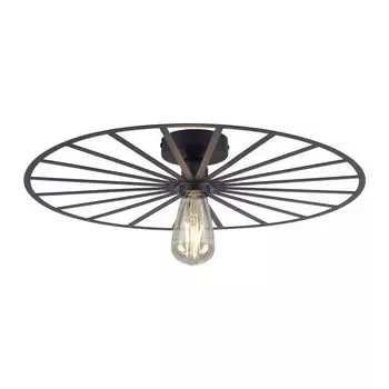 JUST LIGHT SPIKE потолочный и настенный светильник, подходящий для настенного и потолочного монтажа, черные гостиные, например, гостиная, спальня, столовая, кабинет, прихожая 15636-18, 15636-60, черный