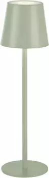 JUST LIGHT Светодиодная настольная лампа "EURIA", 1 лампочка, источник света Светодиодная панель | Стационарно встроенная светодиодная настольная лампа со светодиодной батареей 11 см, Высота: 37 см, зеленый