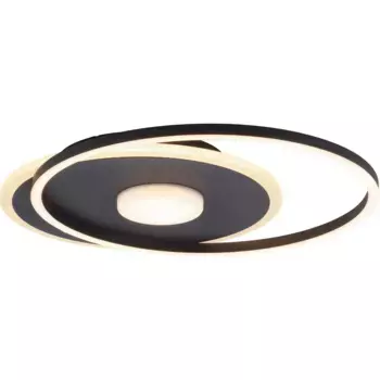 JUST LIGHT Светодиодный потолочный светильник «DOMINO», 1 лампочка, источник света Светодиодная панель | Светодиод прочно интегрирован, черный