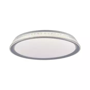 JUST LIGHT Светодиодный потолочный светильник KARI 3-ступенчатый диммер с настенным выключателем (Switchmo) жилая площадь, например, гостиная, столовая, спальня, прихожая, кабинет 14358-21, 14359-21, серебро