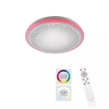 JUST LIGHT Светодиодный потолочный светильник LUISA, вид звездного неба, изменение цветовой температуры (CCT), изменение цвета (RGB), белый для гостиной, спальни, коридора, кабинета/кабинета 15220-16