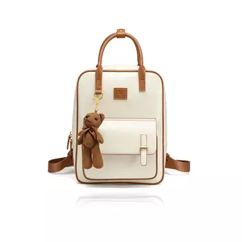 JUST STAR Рюкзак для ноутбука из синтетической кожи Tubas, женский, цвет молочный чай, белый
