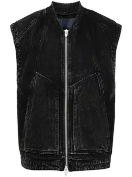 Juun.J хлопковый жилет, черный