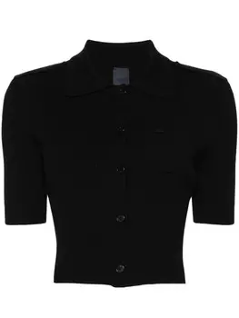 Juun.J поло с логотипом, черный