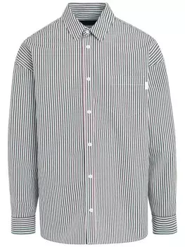 Juun.J полосатая рубашка, белый