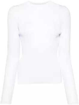 Juun.J прозрачный топ, белый