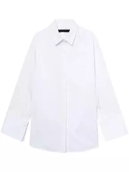 Juun.J рубашка с бантом и оборками, белый