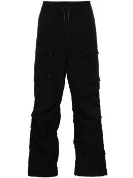 Juun.J широкие брюки со сборками, черный