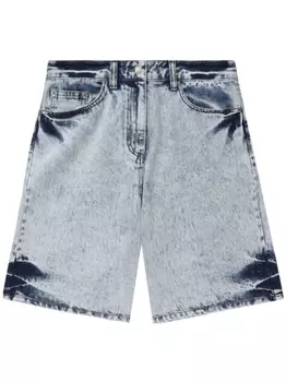 Juun.J шорты с принтом тай-дай, синий