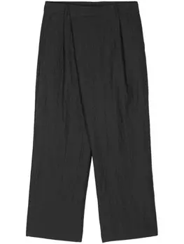 Juun.J зауженные брюки со складками, серый