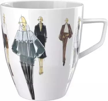 ЙУУП! Кружка "COLLECTOR'S MUG FASHION EDITION FALL WINTER 2021/22", (1 шт.), коллекционная кружка от JOOP! Женская коллекция Осень/Зима 21/22, 320 мл 8,5х9,5 см, цвет bunt/wei