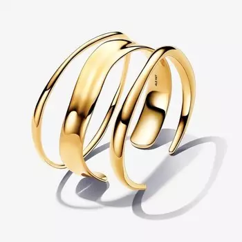 Ювелирный комплект Pandora Essence Organically Shaped Open Bangle, 3 предмета