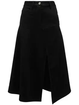 JW Anderson асимметричная юбка с подгибом, черный