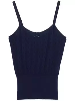 JW Anderson ажурный топ, синий
