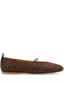 JW Anderson балетки Мэри Джейн, коричневый