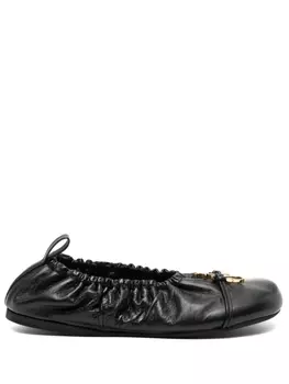 JW Anderson балетки с логотипом, черный