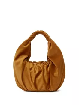 JW Anderson бархатная сумка на плечо Ruffle Shopper, желтый