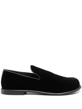 JW Anderson бархатные лоферы, черный
