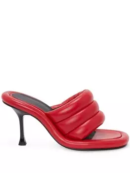 JW Anderson босоножки Bumper с дутыми ремешками, красный