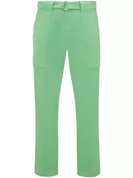 JW Anderson брюки карго с поясом, зеленый